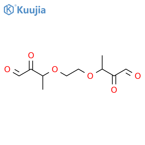 Butanal,3,3'-[1,2-ethanediylbis(oxy)]bis[2-oxo- structure