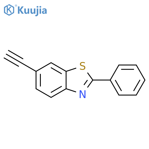 Benzothiazole, 6-ethynyl-2-phenyl- structure