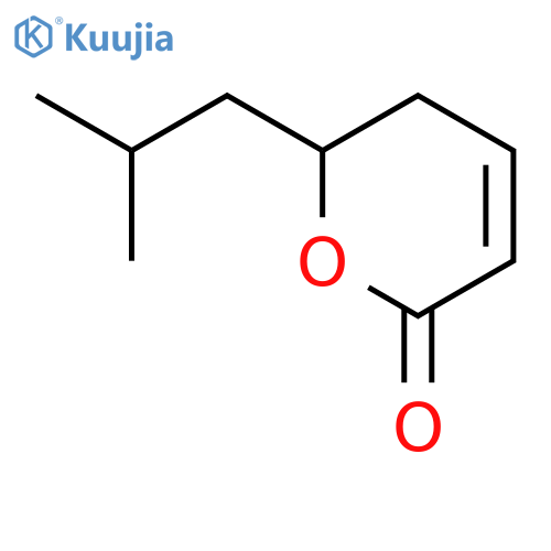 2H-PYRAN-2-ONE, 5,6-DIHYDRO-6-(2-METHYLPROPYL)- structure