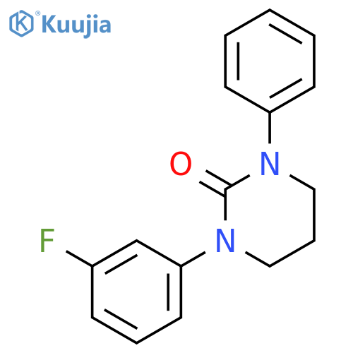 2(1H)-Pyrimidinone, 1-(3-fluorophenyl)tetrahydro-3-phenyl- structure