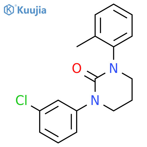 2(1H)-Pyrimidinone, 1-(3-chlorophenyl)tetrahydro-3-(2-methylphenyl)- structure