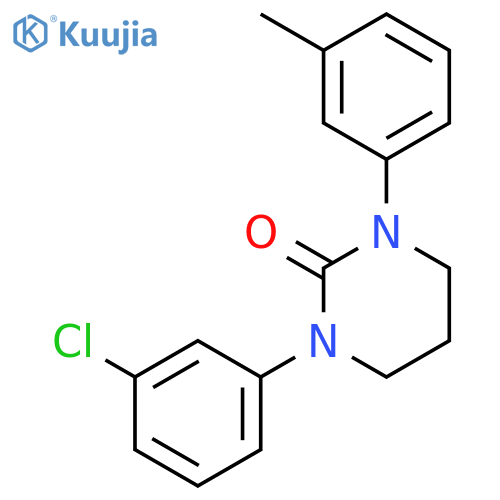 2(1H)-PYRIMIDINONE, 1-(3-CHLOROPHENYL)TETRAHYDRO-3-(3-METHYLPHENYL)- structure
