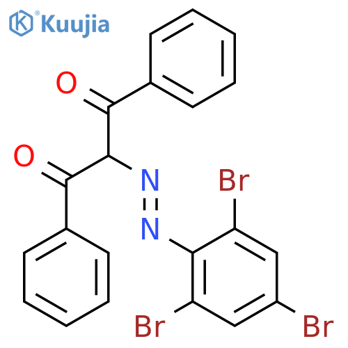 1,3-Propanedione, 1,3-diphenyl-2-[(2,4,6-tribromophenyl)azo]- structure