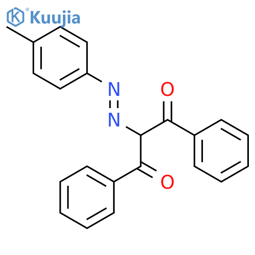 1,3-Propanedione, 2-[(4-methylphenyl)azo]-1,3-diphenyl- structure