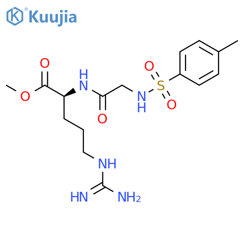 L-Arginine, N2-[N-[(4-methylphenyl)sulfonyl]glycyl]-, methyl ester structure