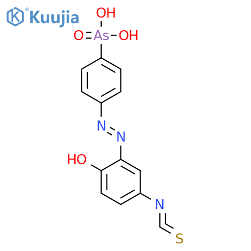 ARSONIC ACID, [4-[(2-HYDROXY-5-ISOTHIOCYANATOPHENYL)AZO]PHENYL]- structure