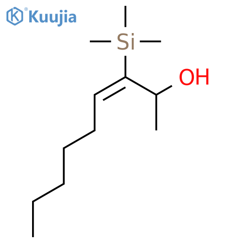 3-Nonen-2-ol, 3-(trimethylsilyl)-, (Z)- structure