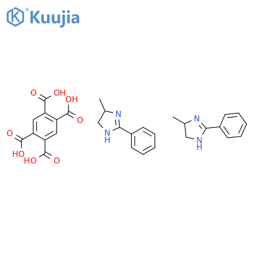 benzene-1,2,4,5-tetracarboxylic acid, compound with 4,5-dihydro-4-methyl-2-phenyl-1h-imidazole (1:2) structure