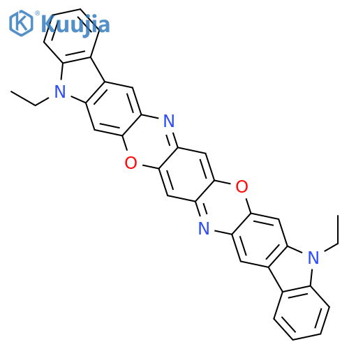DIINDOLO[3,2-B:3',2'-M]TRIPHENODIOXAZINE, 5,15-DIETHYL-5,15-DIHYDRO- structure