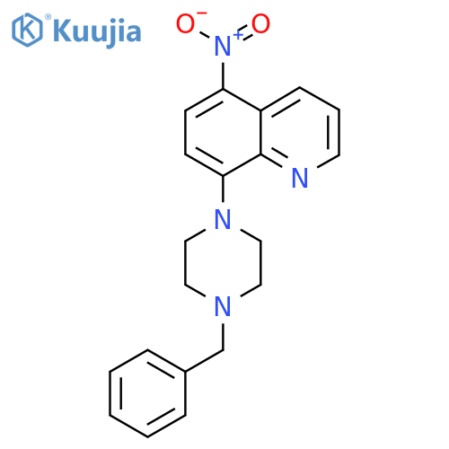 8-(4-Benzylpiperazin-1-yl)-5-nitroquinoline structure