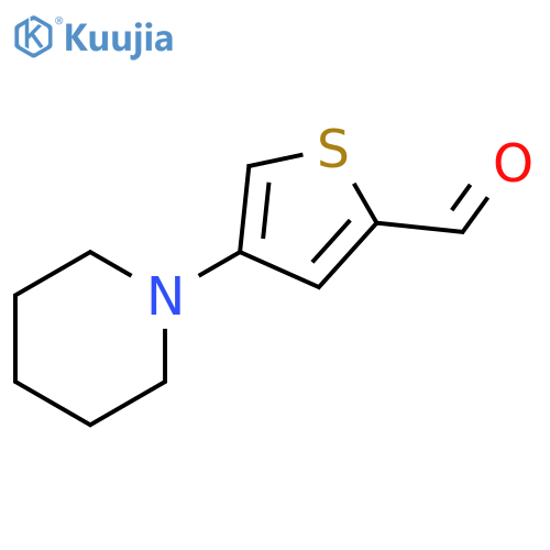 2-Thiophenecarboxaldehyde, 4-(1-piperidinyl)- structure