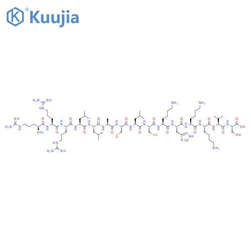 L-Serine,L-arginyl-L-arginyl-L-arginyl-L-leucyl-L-leucyl-L-alanyl-L-cysteinyl-L-leucyl-L-cysteinyl-L-lysyl-L-histidyl-L-lysyl-L-lysyl-L-valyl- structure