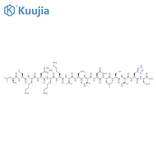 L-Serine,L-leucyl-L-cysteinyl-L-lysyl-L-histidyl-L-lysyl-L-lysyl-L-valyl-L-seryl-L-threonyl-L-asparaginyl-L-leucyl-L-cysteinyl-L-threonyl-L-histidyl- structure
