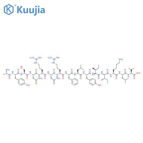 L-Valine,L-alanyl-L-tyrosyl-L-seryl-L-asparaginyl-L-arginyl-L-asparaginyl-L-arginyl-L-phenylalanyl-L-leucyl-L-tyrosyl-L-isoleucyl-L-isoleucyl-L-lysyl-L-leucyl- structure