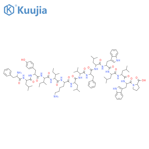 L-Proline,L-phenylalanyl-L-leucyl-L-tyrosyl-L-isoleucyl-L-isoleucyl-L-lysyl-L-leucyl-L-valyl-L-phenylalanyl-L-leucyl-L-tryptophyl-L-leucyl-L-leucyl-L-tryptophyl- structure