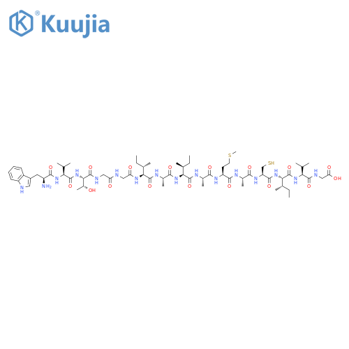 Glycine,L-tryptophyl-L-valyl-L-threonylglycylglycyl-L-isoleucyl-L-alanyl-L-isoleucyl-L-alanyl-L-methionyl-L-alanyl-L-cysteinyl-L-isoleucyl-L-valyl- structure