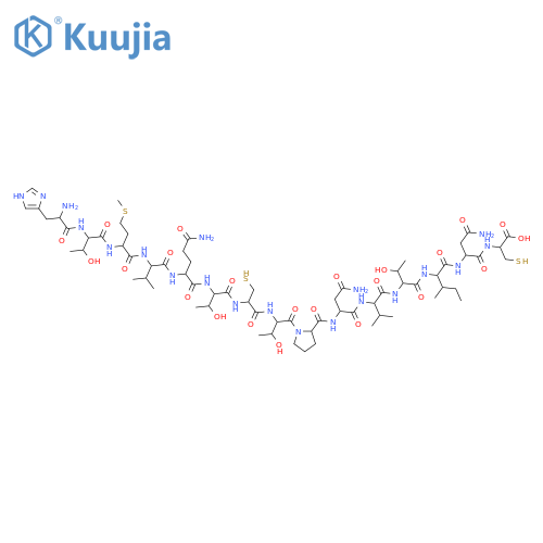 L-Cysteine,L-histidyl-L-threonyl-L-methionyl-L-valyl-L-glutaminyl-L-threonyl-L-cysteinyl-L-threonyl-L-prolyl-L-asparaginyl-L-valyl-L-threonyl-L-isoleucyl-L-asparaginyl- structure