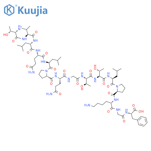 L-Phenylalanine,L-threonyl-L-valyl-L-leucyl-L-glutaminyl-L-leucyl-L-prolyl-L-glutaminylglycyl-L-threonyl-L-threonyl-L-leucyl-L-prolyl-L-lysylglycyl- structure