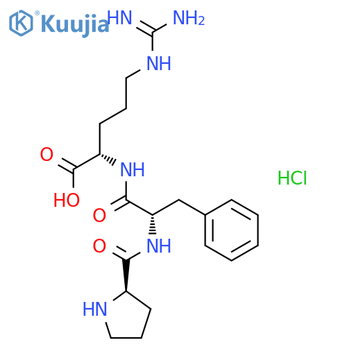 L-Arginine, N2-(N-D-prolyl-L-phenylalanyl)-, hydrochloride structure