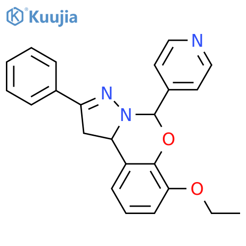 10-ethoxy-4-phenyl-7-(pyridin-4-yl)-8-oxa-5,6-diazatricyclo7.4.0.0^{2,6}trideca-1(9),4,10,12-tetraene structure