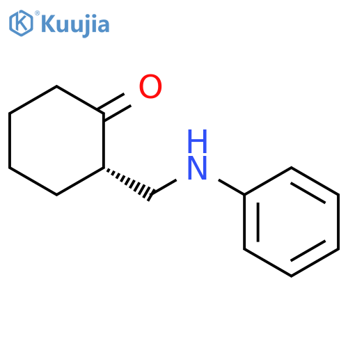 Cyclohexanone, 2-[(phenylamino)methyl]-, (2S)- structure