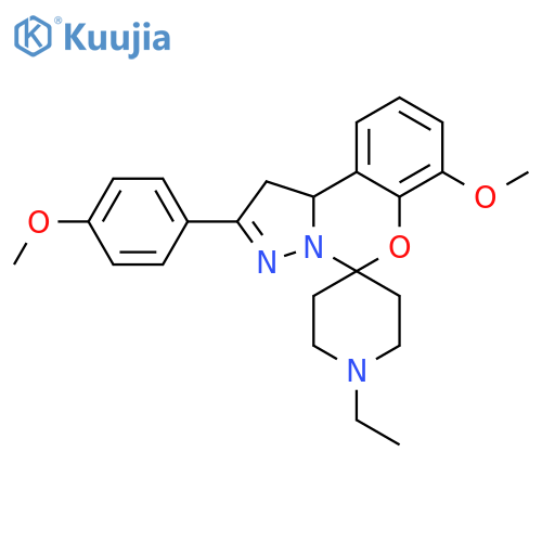 1-ethyl-10'-methoxy-4'-(4-methoxyphenyl)-8'-oxa-5',6'-diazaspiropiperidine-4,7'-tricyclo7.4.0.0^{2,6}tridecane-1'(9'),4',10',12'-tetraene structure