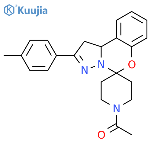 1-4'-(4-methylphenyl)-8'-oxa-5',6'-diazaspiropiperidine-4,7'-tricyclo7.4.0.0^{2,6}tridecane-1'(9'),4',10',12'-tetraen-1-ylethan-1-one structure