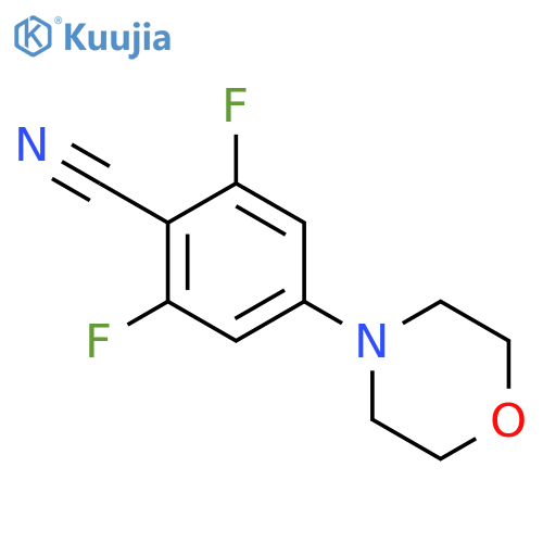 2,6-Difluoro-4-morpholin-4-ylbenzonitrile structure
