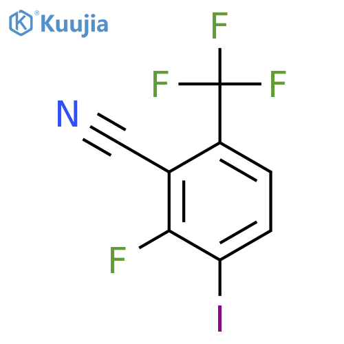 BENZONITRILE, 2-FLUORO-3-IODO-6-(TRIFLUOROMETHYL)- structure