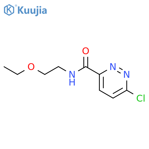 3-Pyridazinecarboxamide, 6-chloro-N-(2-ethoxyethyl)- structure