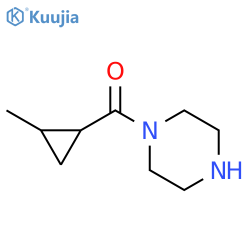 1-(2-methylcyclopropanecarbonyl)piperazine structure