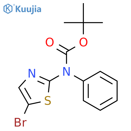 tert-butyl N-(5-bromo-1,3-thiazol-2-yl)-N-phenylcarbamate structure