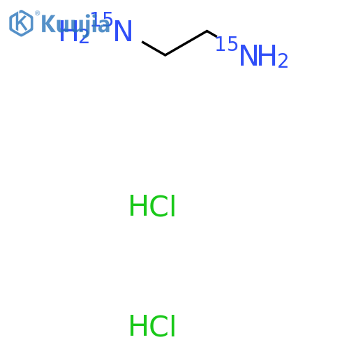 Ethane-1,2-di(15N2)amine;dihydrochloride structure