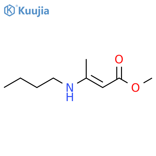 2-Butenoic acid, 3-(butylamino)-, methyl ester, (2E)- structure
