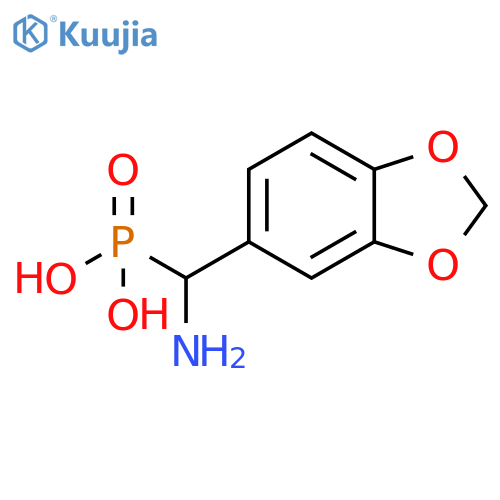 Phosphonic acid, (amino-1,3-benzodioxol-5-ylmethyl)- structure