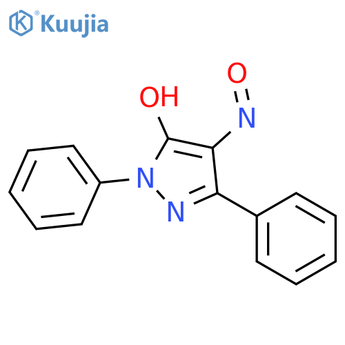 1H-PYRAZOL-5-OL, 4-NITROSO-1,3-DIPHENYL- structure