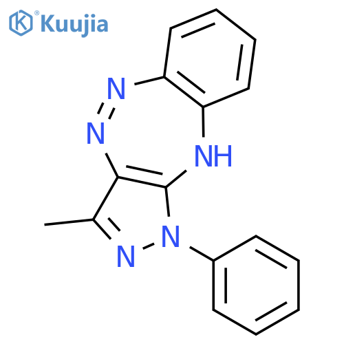 PYRAZOLO[4,3-C][1,2,5]BENZOTRIAZEPINE, 1,10-DIHYDRO-3-METHYL-1-PHENYL- structure