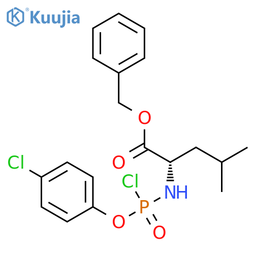 L-Leucine, N-[chloro(4-chlorophenoxy)phosphinyl]-, phenylmethyl ester structure