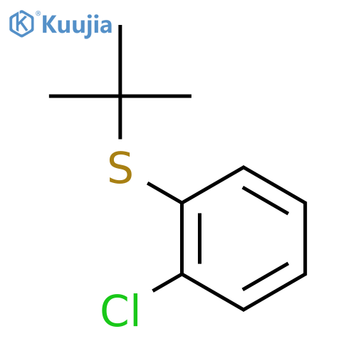 Benzene, 1-chloro-2-[(1,1-dimethylethyl)thio]- structure