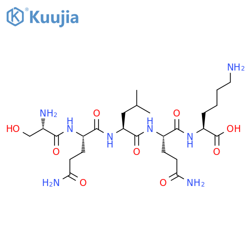 L-Lysine, L-seryl-L-glutaminyl-L-leucyl-L-glutaminyl- structure