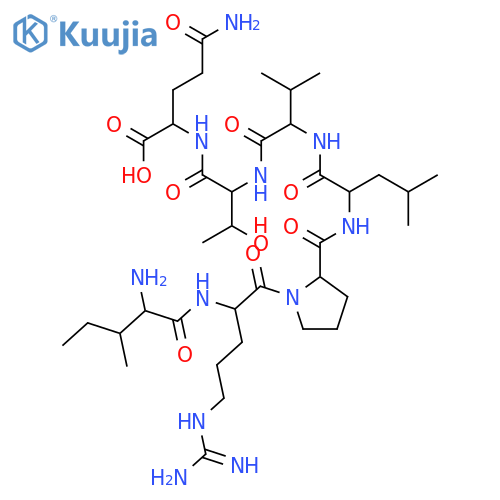 L-Glutamine, L-isoleucyl-L-arginyl-L-prolyl-L-leucyl-L-valyl-L-threonyl- structure