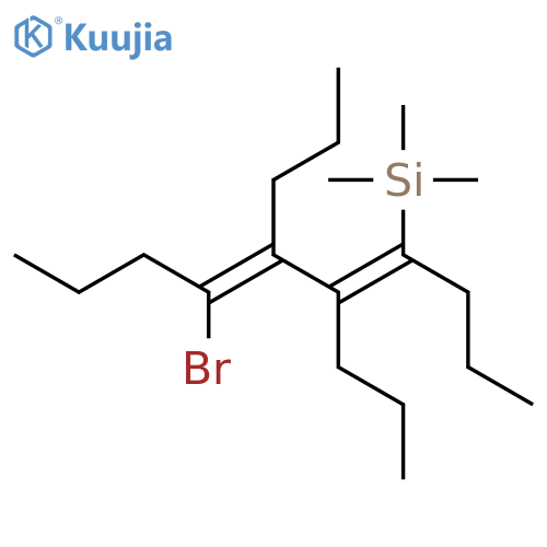 SILANE, (4-BROMO-1,2,3-TRIPROPYL-1,3-HEPTADIENYL)TRIMETHYL- structure