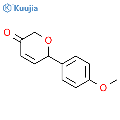 2H-Pyran-3(6H)-one, 6-(4-methoxyphenyl)- structure