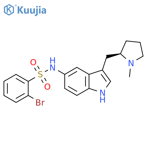 Benzenesulfonamide,2-bromo-N-[3-[[(2R)-1-methyl-2-pyrrolidinyl]methyl]-1H-indol-5-yl]- structure