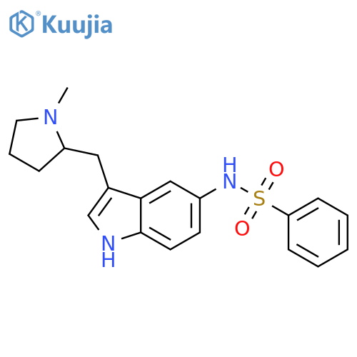 Benzenesulfonamide,N-[3-[[(2S)-1-methyl-2-pyrrolidinyl]methyl]-1H-indol-5-yl]- structure