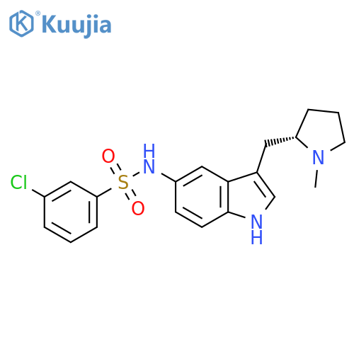 Benzenesulfonamide,3-chloro-N-[3-[[(2S)-1-methyl-2-pyrrolidinyl]methyl]-1H-indol-5-yl]- structure