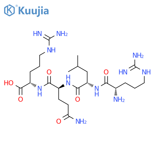 L-Arginine, N2-[N2-(N-L-arginyl-L-leucyl)-L-glutaminyl]- structure