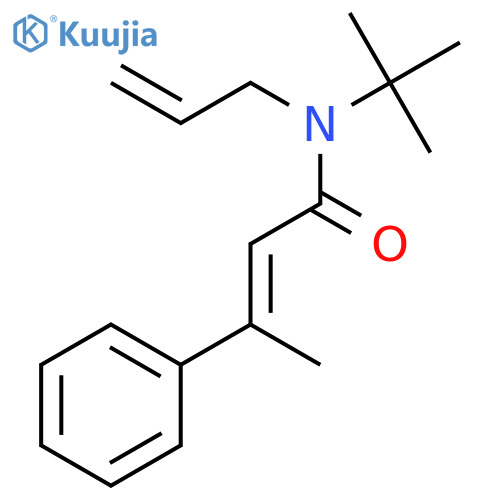 2-Butenamide, N-(1,1-dimethylethyl)-3-phenyl-N-2-propenyl- structure