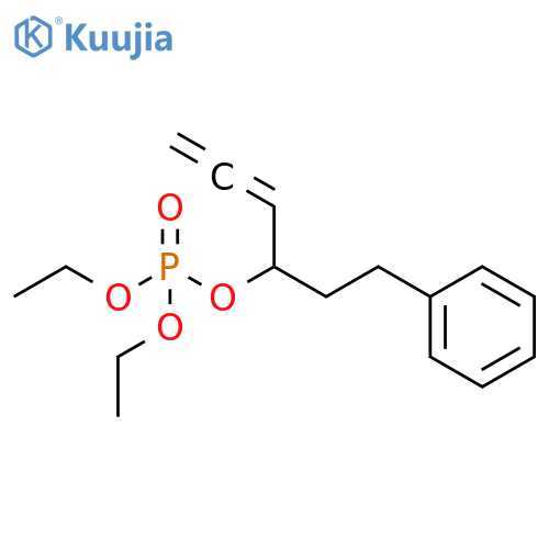 Phosphoric acid, diethyl 1-(2-phenylethyl)-2,3-butadienyl ester structure