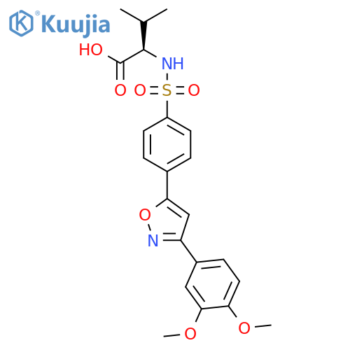 D-Valine, N-[[4-[3-(3,4-dimethoxyphenyl)-5-isoxazolyl]phenyl]sulfonyl]- structure